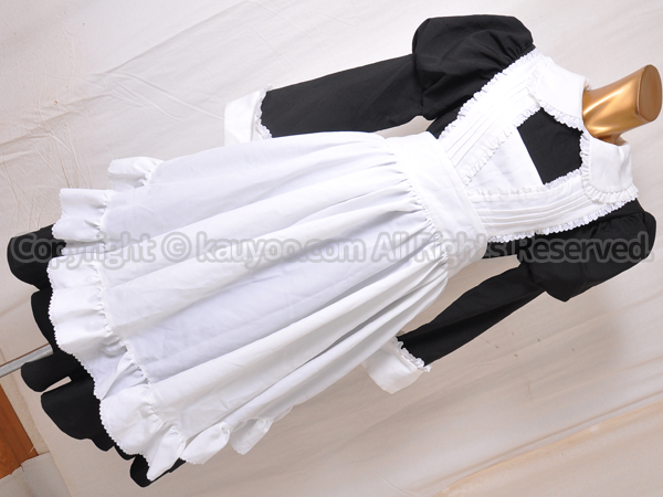 【買取】KISS キス製 ピンタック ロングメイド服 ３点セット