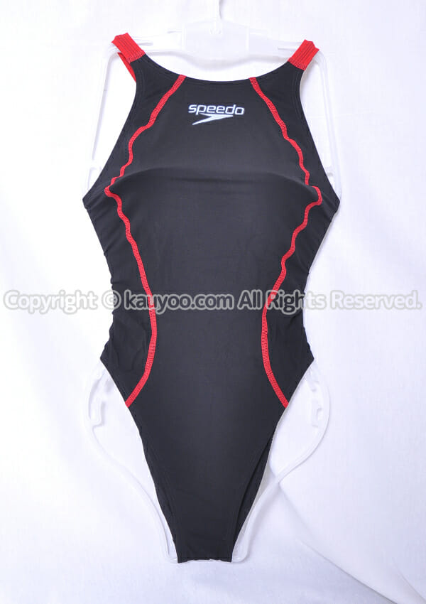 Speedo スピード ファーストスキンFS-PRO ハイレグ競泳水着 SD48A01 黒 