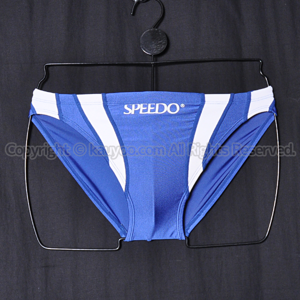 旧SPEEDO スピード フュージョンカット競パン メンズ競泳水着 Vパンツ 青白 - 競泳水着の買取ならカウヨーコム