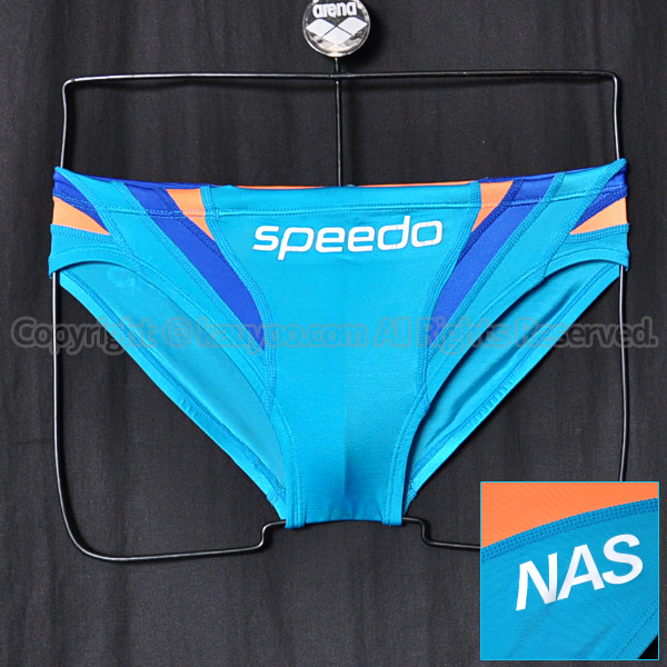 【買取】speedoスピードNASスイミングスクール指定アクアスペック競パン競泳水着83NM-1285ライトブルー