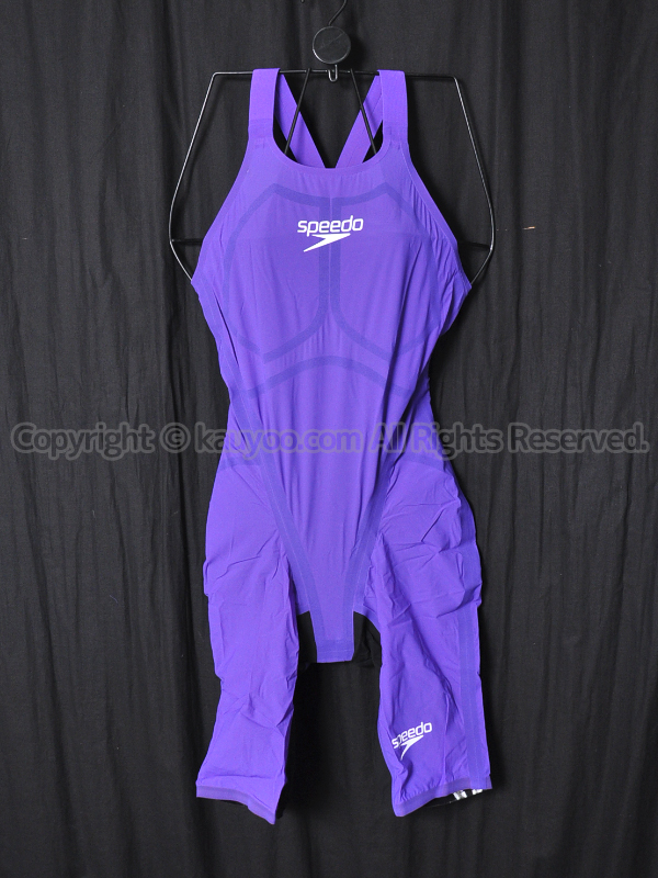 【買取】UK speedo FASTSKIN LZR PURE VALORクローズドバックニースキン競泳水着11979F640紫黒