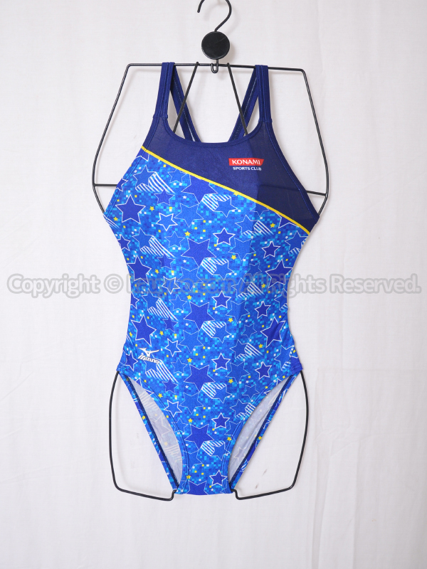 【買取】KONAMIコナミスポーツ女子ハイカット競泳水着N2JA4D4014ブルーmizuno製