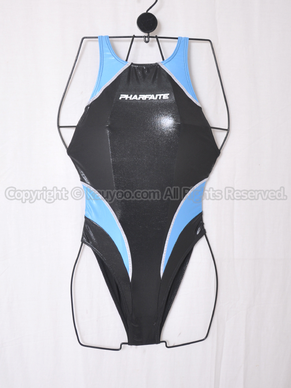 【買取】PHARFAITEパルフェットSGS素材クロッチレスクロスバック競泳水着PF652ブラック