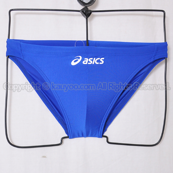 【買取】asicsアシックス旧ロゴAMA87BハイドロCDスパイラルカット競パン競泳水着ブルー