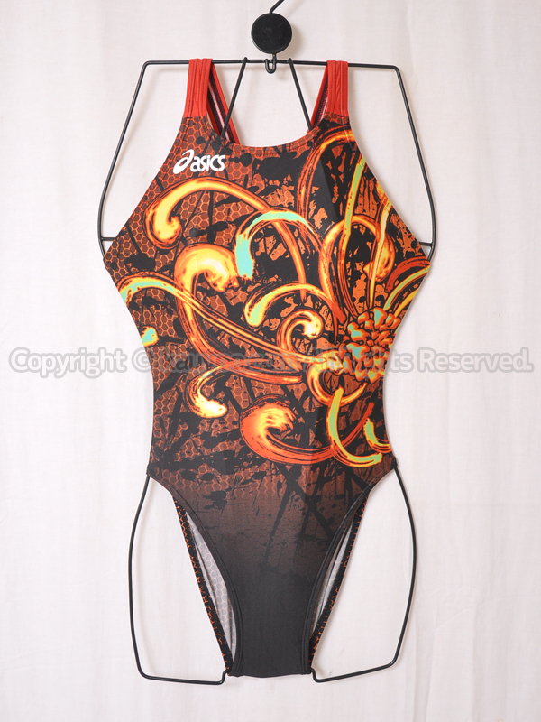 【買取】asics アシックス ハイドロSP マイティカット 競泳水着 AL2085 オレンジ