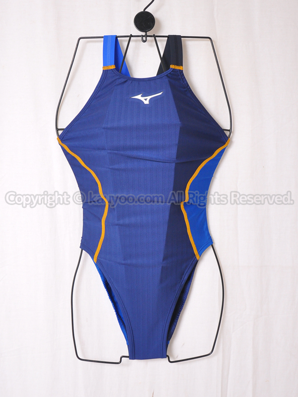 【買取】mizuno ミズノ ストリームエース ミディアムカット競泳水着 N2MA272084 ネイビー×ブルー