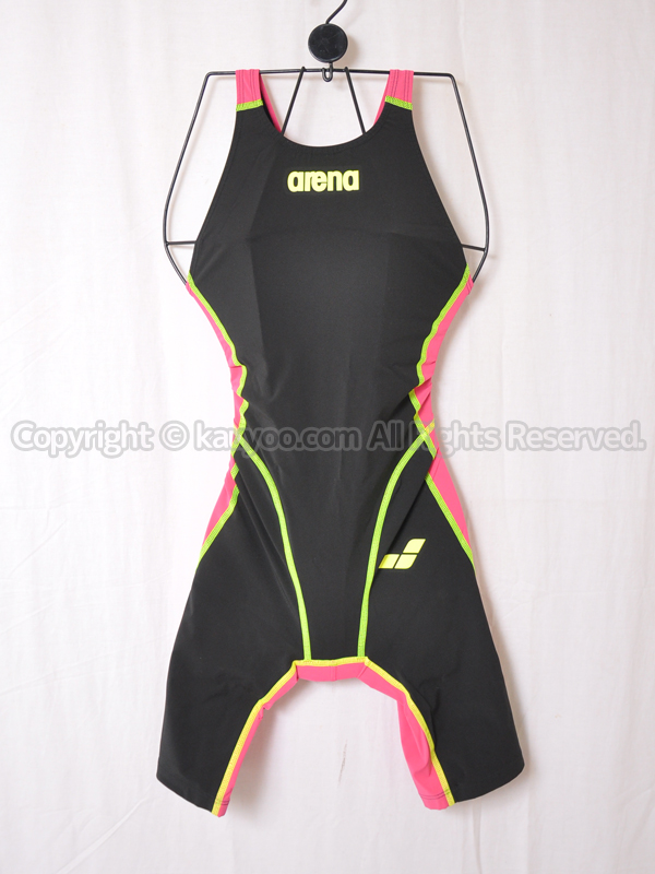 【買取】arena アリーナ AQUAFORCE FUSION オープンバック ハーフスーツ競泳水着 ARN-2000WN BKPY