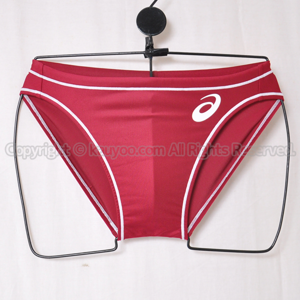 【買取】asics アシックス SPURTeX PRO 競パン Fina承認メンズ競泳水着 ブーメラン ASM11S エンジ