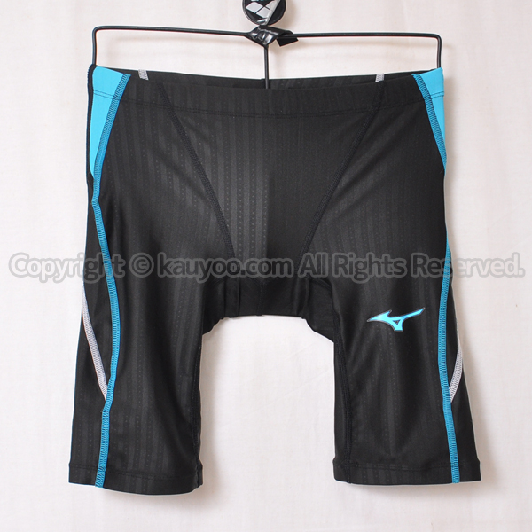 【買取】mizuno ミズノ ストリームエース メンズスパッツ競泳水着 N2MB0020 ブラック×ライトブルー