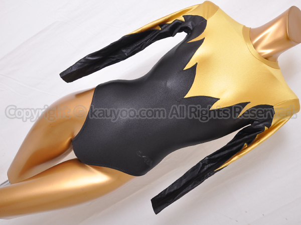 【買取】Christian Moreau クリスチャンモロー ロングスリーブ体操レオタード ブラック×ゴールド