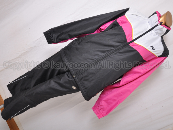 【買取】YONEX ヨネックス ウィンドブレーカー上下 70049-80049 ブラック×ローズピンク