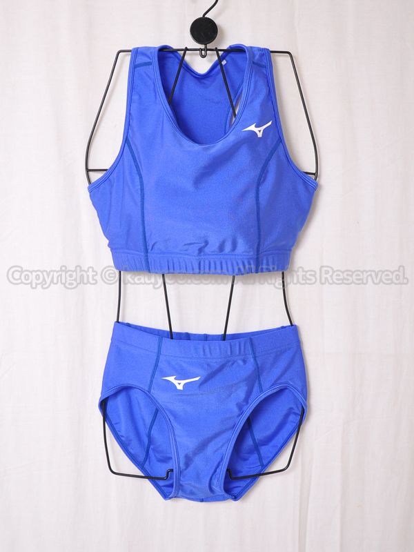 【買取】mizuno ミズノ 女子陸上競技ユニフォーム ブラトップ＆レーシングブルマ ブルー