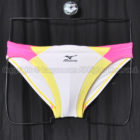 MIZUNOキネシスカット競パン競泳水着メンズビキニRQ-632ホワイト×イエロー×ピンク