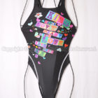 arena アリーナ nux-F リミック Fina承認 競泳水着 ARN-1039WH ブラック柄