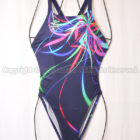 mizuno ミズノ マイティライン ミディアムカット競泳水着 85OH-923 ネイビー柄