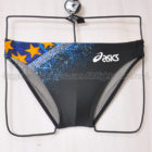 asics アシックス ハイドロCD 競パン メンズ競泳水着 AM2065 ブラック柄