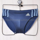 adidas アディダス サイドストライプ 競パン メンズ競泳水着 光沢ネイビー
