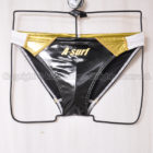 SURF BLADE A-SURF バックメッシュ エナメル メンズビキニ 競パン ブラック×ゴールド