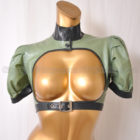 Libidex リビデックス 光沢ラテックス ラバー トップレスボレロ カーキ