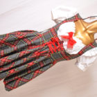 CANDY FRUIT キャンディフルーツ タータンチェックメイド服  ヘッドドレス付き